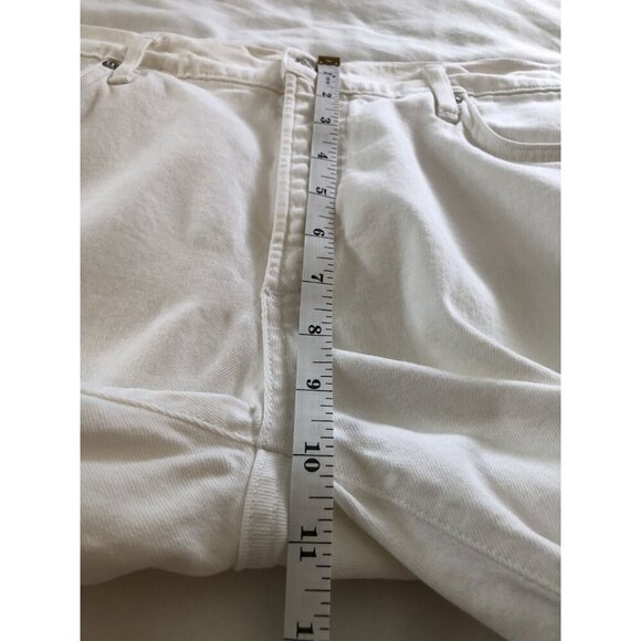 Agolde REVOLVE Women's Toni Slim Crop Straight Jeans Size 31 Radiate Off White - Picture 12 of 13